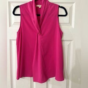 Entro Size Small Hot Pink Sleeveless Shirt